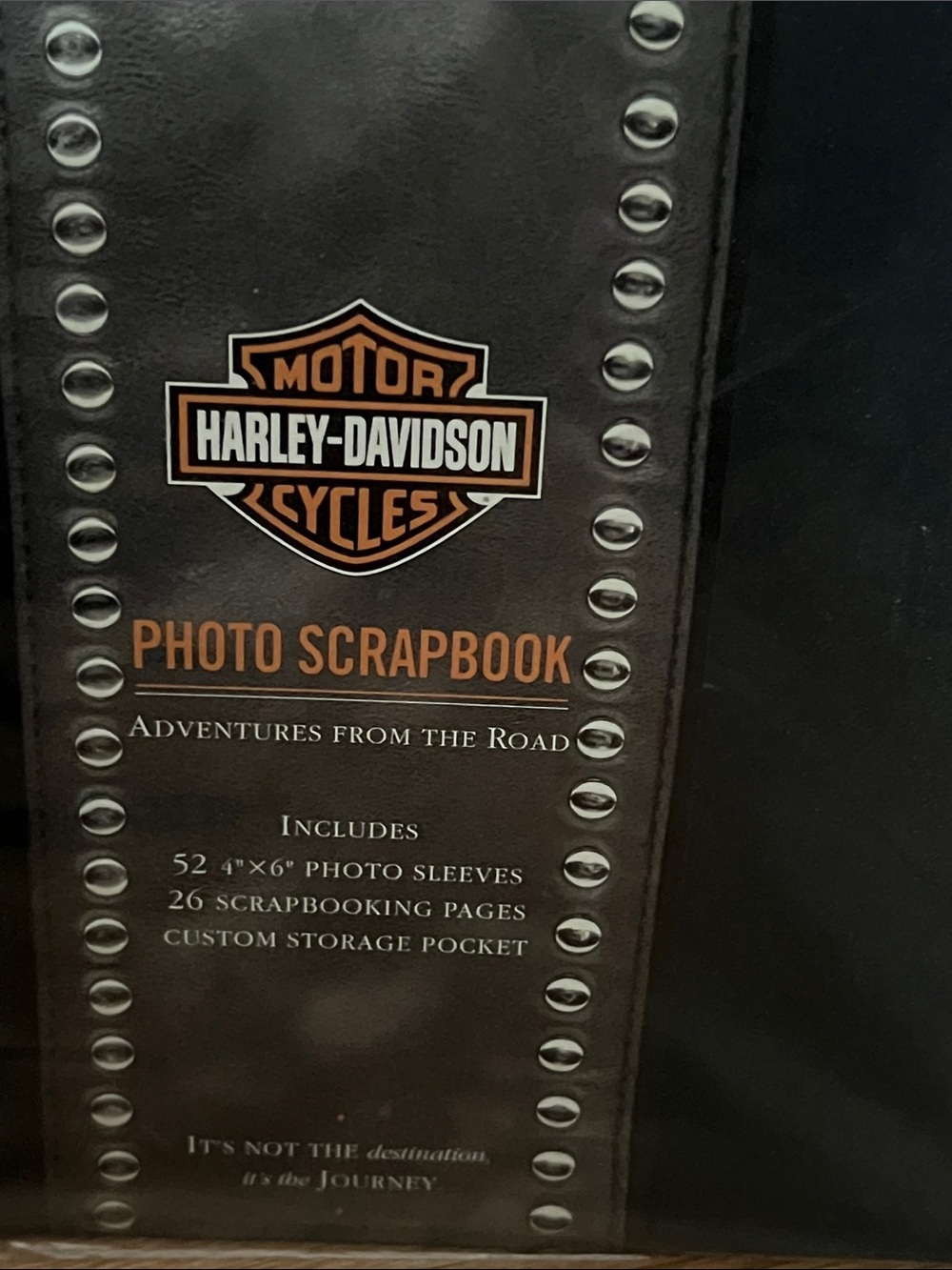 Harley-Davidson Black & Orange Photo Scrapbook